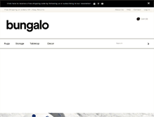 Tablet Screenshot of bungalohome.com